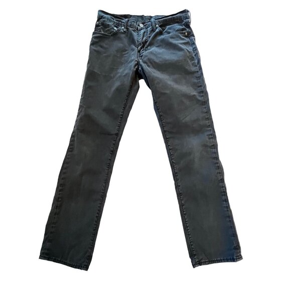 LEVIS 511 Stretch Slim Denim Jeans Black Dark Gray 32X30 White Tag Straight Leg - Picture 9 of 12